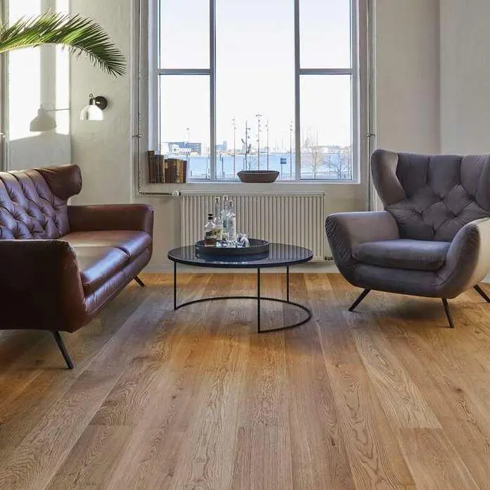 Timberman Slotsplank - Ek Accent borstad, Ultramatt lack natur
