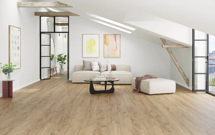 Moland Bastion Vinyl Wideplank, Natur ek, 220x1828 mm.