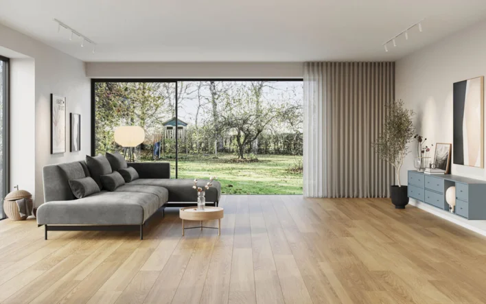 Moland Bastion Vinyl Wideplank, Ljus natur ek, 220x1828 mm.
