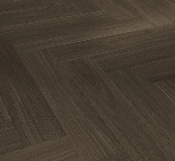 Parador Vinyl Trendtime 3 Sillben - Ek Oxford mörkbrun, Sidenmatt struktur