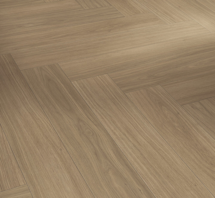 Parador Modular One - Ek Artemis karamellbrun, Elegant struktur, Fiskbensmönster