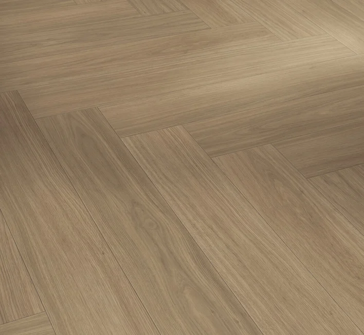 Parador Modular One - Ek Artemis karamellbrun, Elegant struktur, Fiskbensmönster