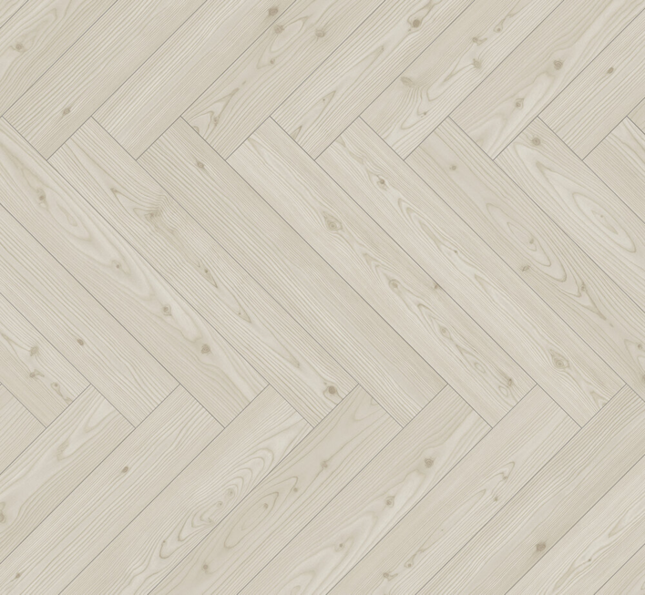 Parador Trendtime 3 - Lärkträ Yukon vit Silkematt struktur, Fiskbensmönster