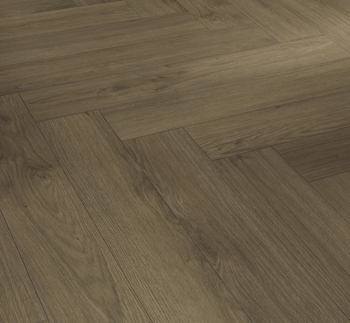 Parador Trendtime 3 - Ek Mont Blanc mörkbrun matt struktur, Fiskben