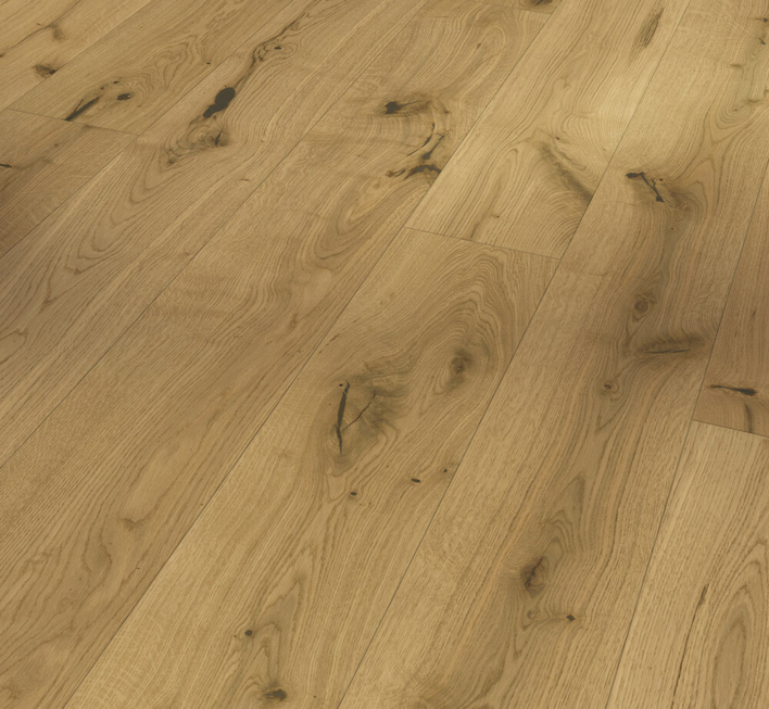 Parador Trägolv Basic 11-5 - Ek Chianti natur 3-stavs SB borstad naturoljad