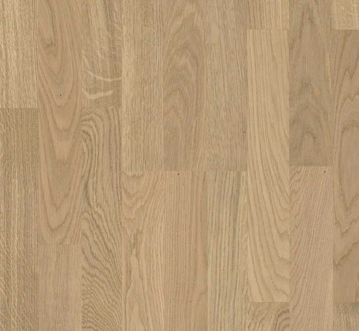 Trägolv Classic 3060 - Ek Sauvignon lätt vitlaserad, 3-stavs Natur vit matt lack