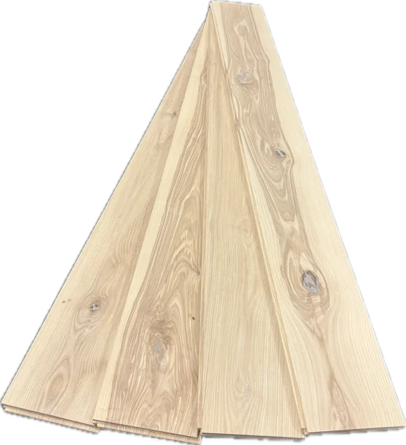 Massiv ask plankgolv 20x140 mm. med fas
