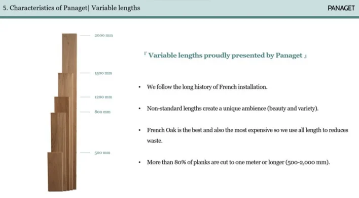 Panaget Fransk ek plankgolv - Diva 184 Authentic Opale