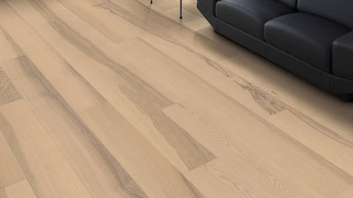 Haro plankgolv - Ask pastel creme Universal borstad - RESTPARTI