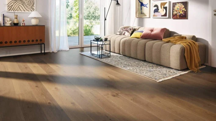Haro plankegolv - Ek sammetbrun Universal borstad nL+