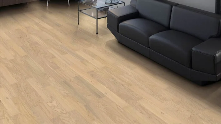 Sillbensparkett Allegro - Ek ljusvit Objekt nD