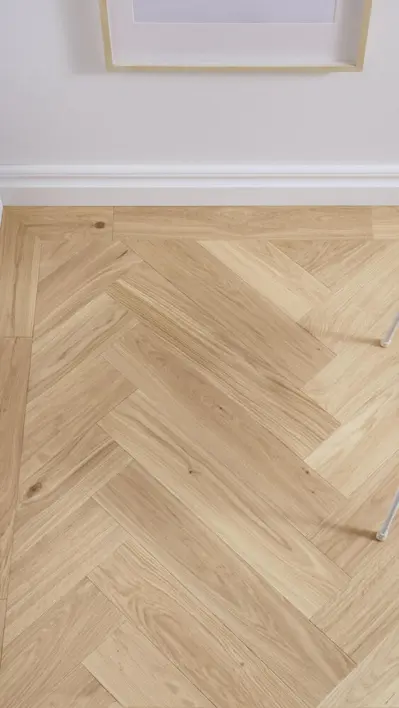 Segno, fiskbensparkett, Ek Blonde