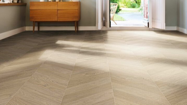 Haro laminatgolv, Chevron - Ek vit