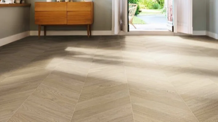 Haro laminatgolv, Chevron - Ek vit