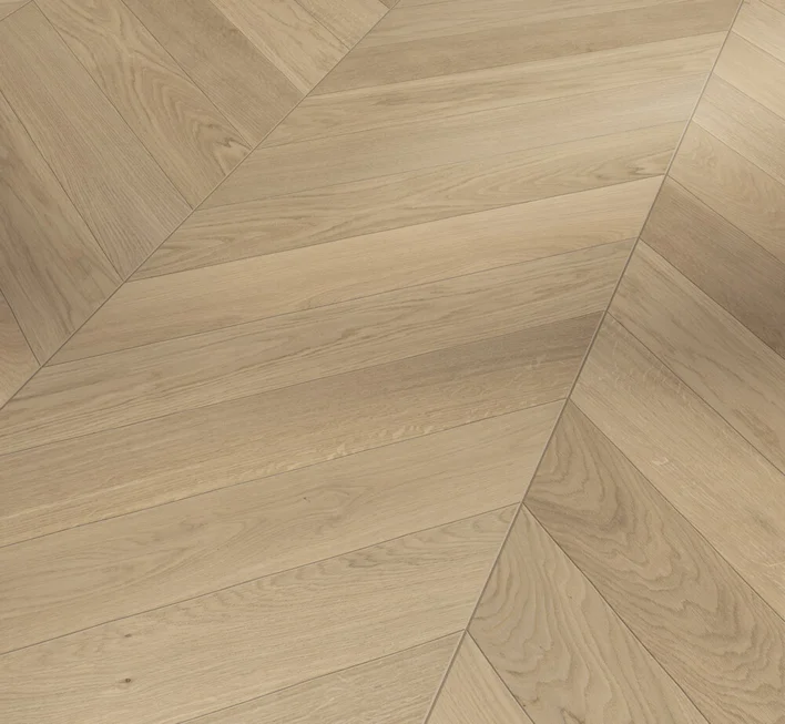 Parador Sillben Trendtime 10 - Chevron 45°, Ek vit matt lack