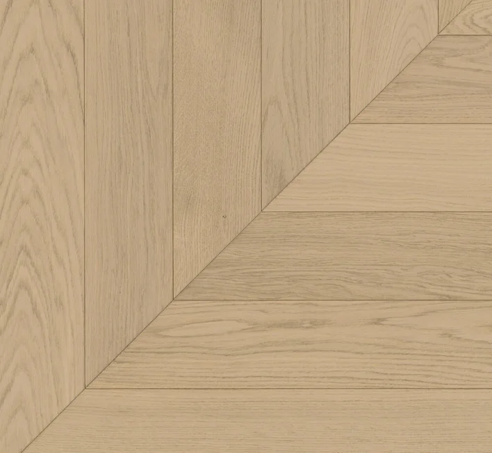 Parador Sillben Trendtime 10 - Chevron 45°, Ek vit matt lack