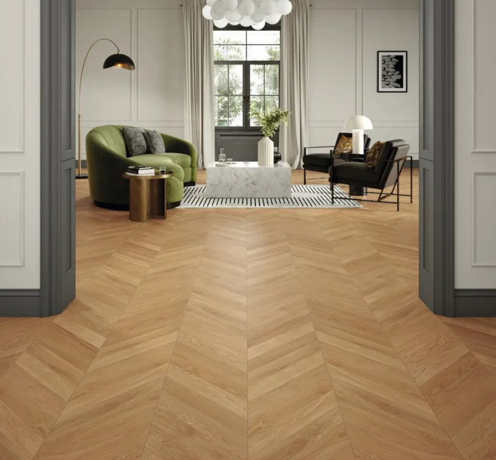 Parador Sillben Trendtime 10 - Chevron 45°, Ek Natur matt lack