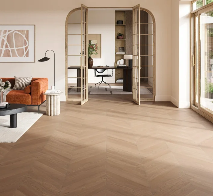Parador Sillben Trendtime 10 - Chevron 45°, Ek Tuscan matt lack