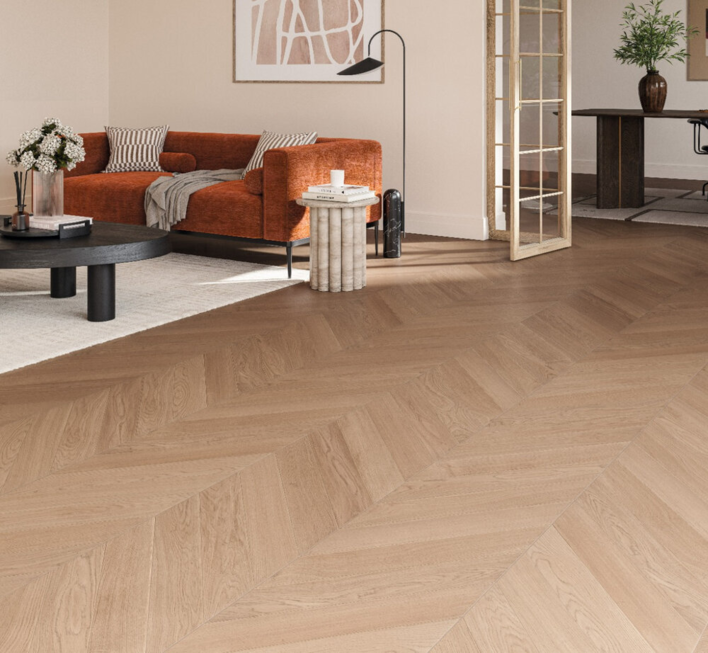 Parador Sillben Trendtime 10 - Chevron 45°, Ek Tuscan matt lack