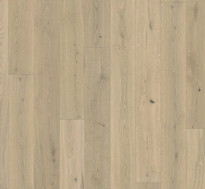 Trägolv Classic 3060 - Ek Soave vit, Planka Living Plus matt lack