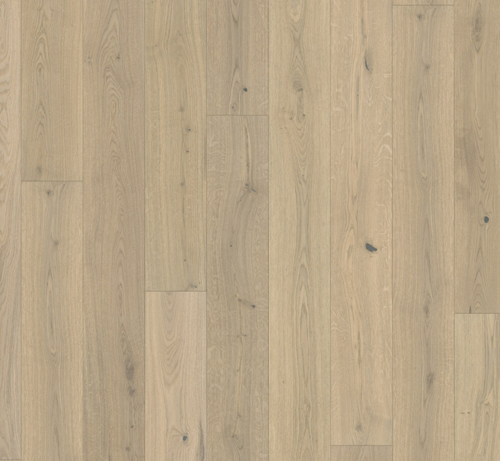 Trägolv Classic 3060 - Ek Soave vit, Planka Living Plus matt lack