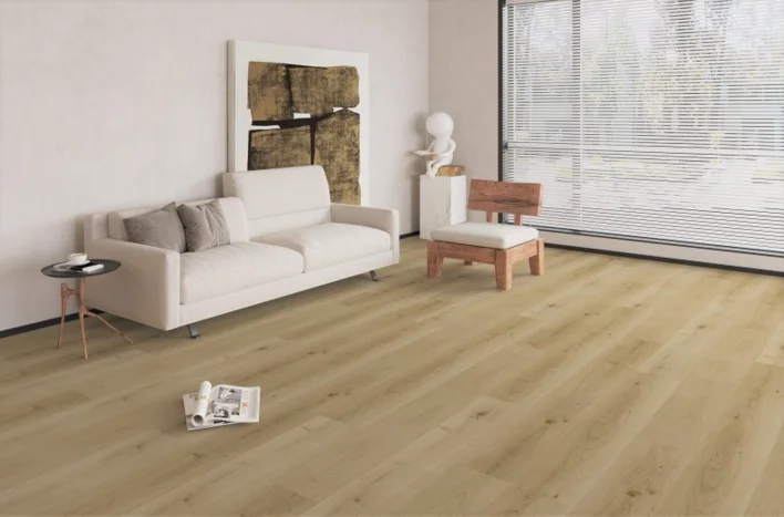 LVT Elite Large plankor med korkbaksida, Ljus natur 185