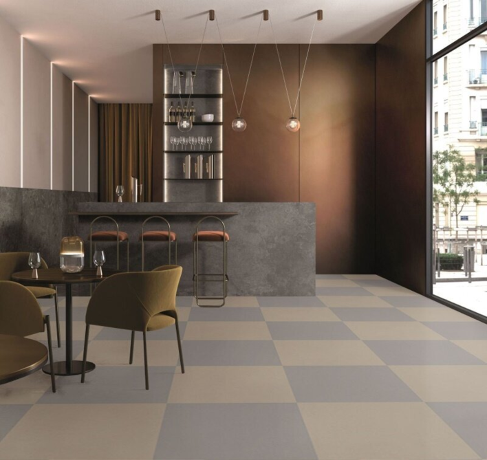 Lino Click linoleumplatta - Cemento 202