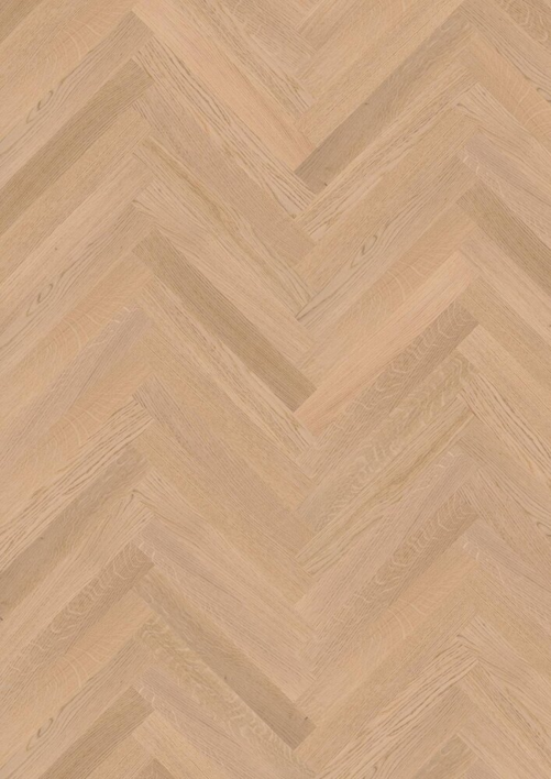 BOEN Prestige fiskbensparkett, Ek Nature vit