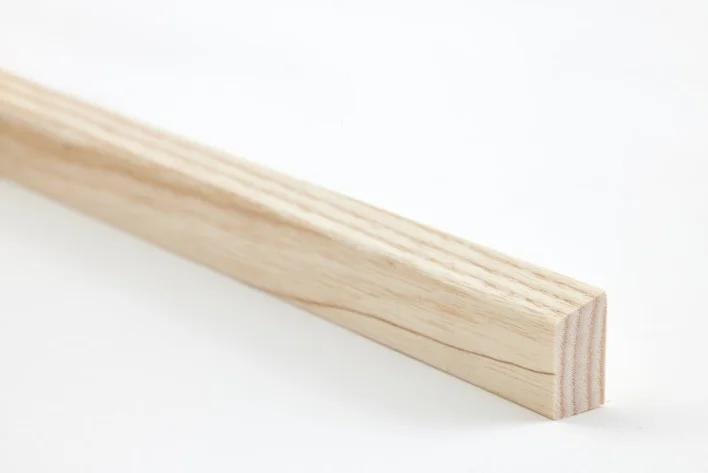 Moland golvlister, ask med kärna 15x27 mm.