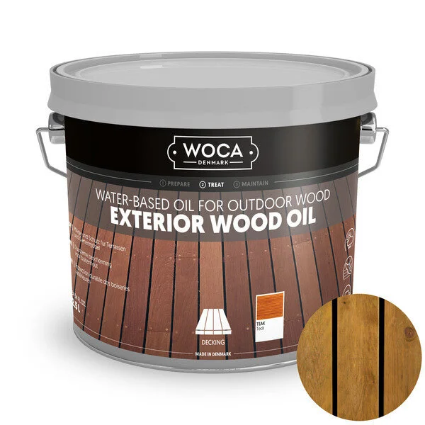 WOCA, Exterior Wood Oil, Teak - 2,5 liter