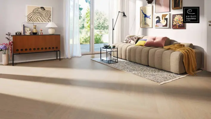 Chevron stav - Ek vit Selectiv borstad, oleovera