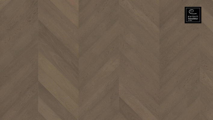 Chevronstav - Ek grafitgrå Selectiv borstad, oleovera