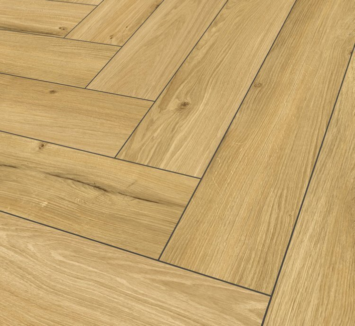 SPC vinyl klickgolv - Fiskben, Honey Oak P7001