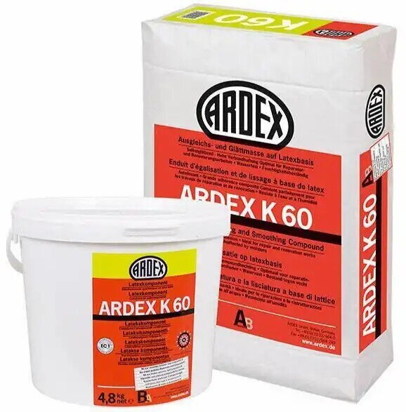 Ardex K60, inkl. Latex 4,8 kg - 24,80 kg.