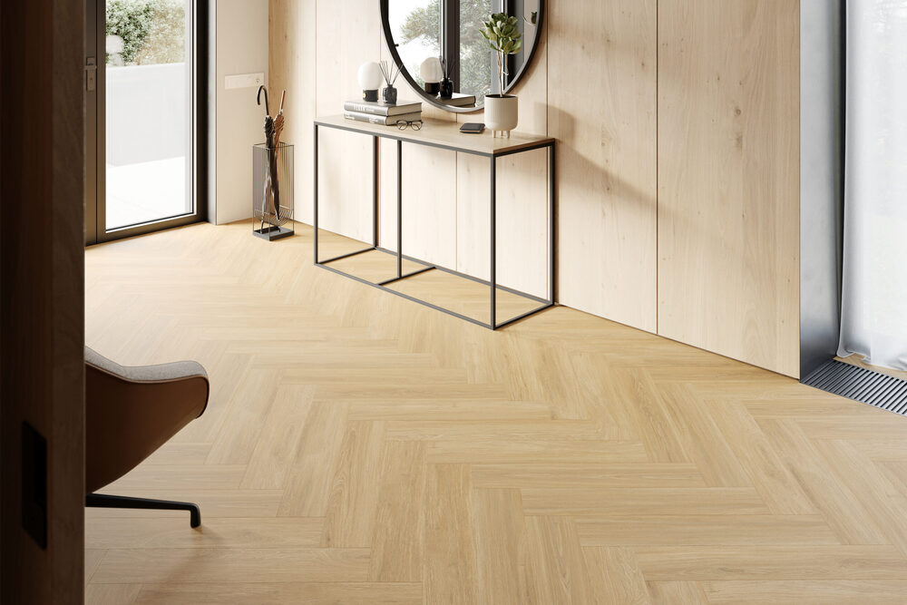 SPC vinyl klickgolv - Fiskben, Nature Oak P6004