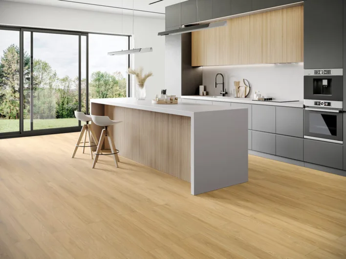 SPC vinyl klickgolv - Fiskben, Nature Oak P6004