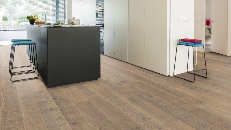 Plankgolv 2,5 - Ek tobaksgrå Rustik Retro borstad - RESTPARTI