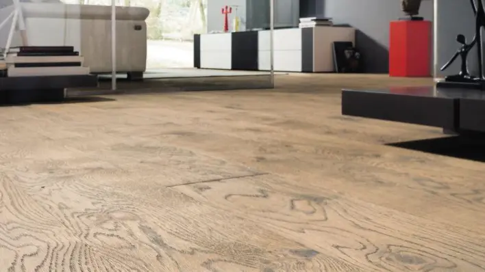 Plankgolv 2,5 - Ek tobaksgrå Rustik Retro borstad - RESTPARTI