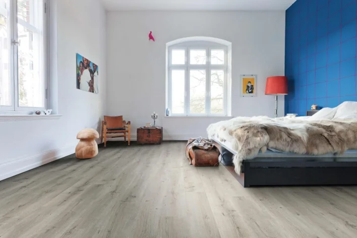 Laminatgolv, Planka Ek Breda Grå - RESTPARTI