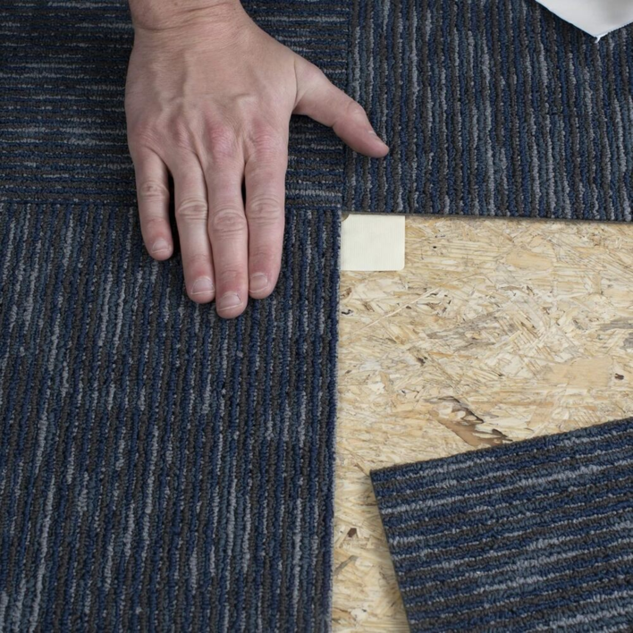 10 x 10 cm. Flexlok+ - Tape til tæppefliser