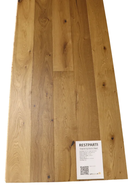 Solidfloor Plankgolv Ek Glaciers Rökt - RESTPARTI