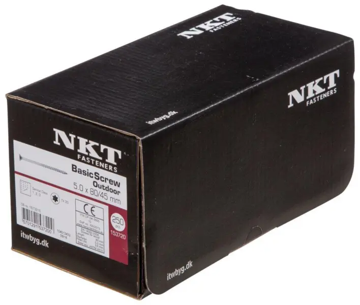 NKT Basic skruv 5x80 mm.