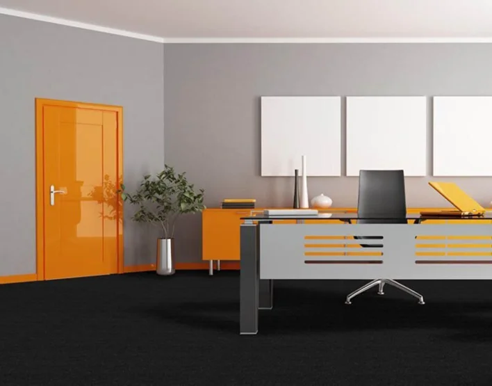 Orlando Nålefilt mattplatta, Svart