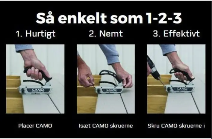 CAMO Monteringsverktyg, 5 mm. till 81-125 mm. plankor