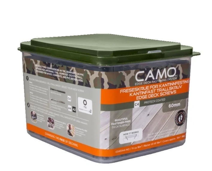 CAMO 4,2x60 mm. Altan-/terrassskruvar Protech - 700 st.