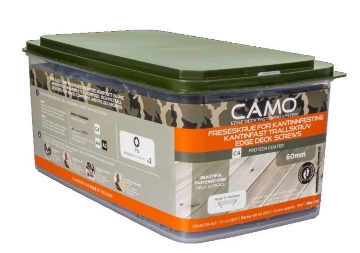 CAMO 4,2x60 mm. Terrasskruvar Protech - 1750 st.