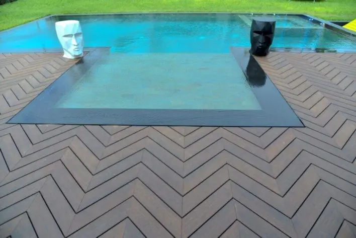 Bambus X-treme® - Chevron sillbens-terrassbrädor -