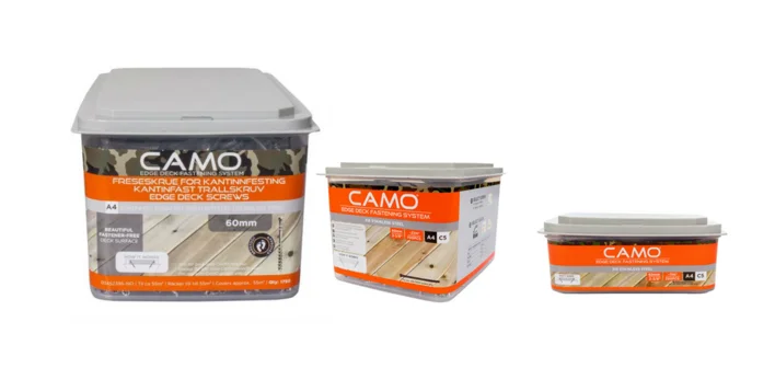 CAMO 4,2x60 mm. rostfri A2 terrasskruv - 1750 st.