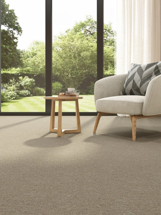 Turbo Bouclé heltäckningsmatta Beige