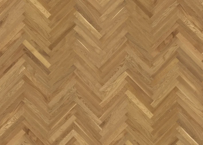 Fiskbensparkett Allegro - Ek Natur 70x490 mm. - RESTPARTI